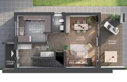 Casa cuplata de vanzare, 120 mp utili, 250 mp teren, semifinisat!