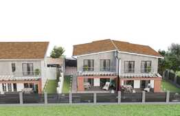 Casa cuplata de vanzare, 120 mp utili, 250 mp teren, semifinisat!