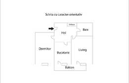 2 camere, 45 mp, situat in zona Calvaria