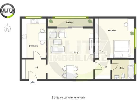 Apartament de vânzare 2 camere Gheorgheni - 38308AV | BLITZ Cluj-Napoca | Poza1