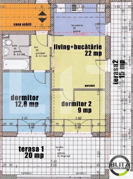 Apartament de vânzare 2 camere Floreşti - 3831AV | BLITZ Cluj-Napoca | Poza6