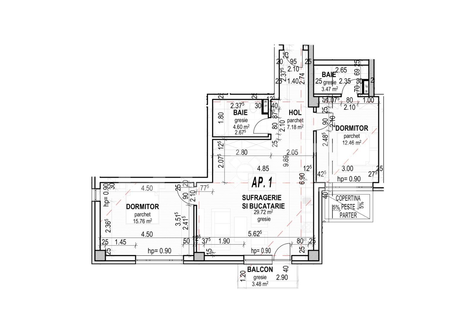 Apartament de vânzare 3 camere Dambul Rotund - 38358AV | BLITZ Cluj-Napoca | Poza2