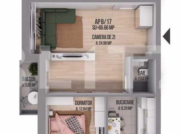 Apartament de vânzare 3 camere Floreşti - 38373AV | BLITZ Cluj-Napoca | Poza1