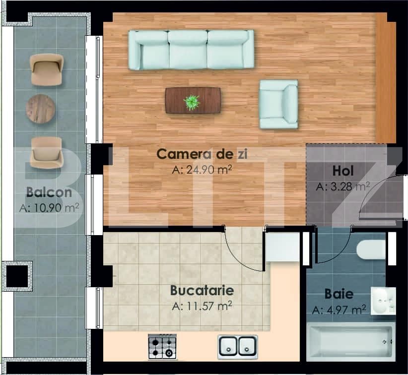 Apartament de vânzare 2 camere Central - 38514AV | BLITZ Cluj-Napoca | Poza5