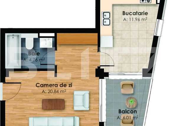 Garsonieră de vânzare Central - 38515AV | BLITZ Cluj-Napoca | Poza1