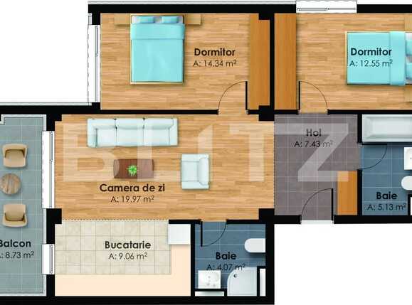 Apartament de vânzare 3 camere Central - 38516AV | BLITZ Cluj-Napoca | Poza4