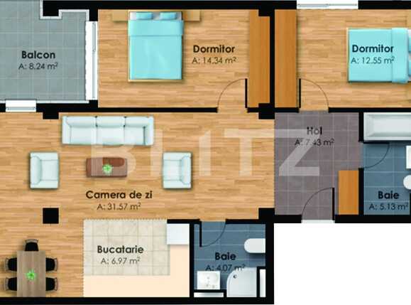 Apartament de vânzare 3 camere Central - 38517AV | BLITZ Cluj-Napoca | Poza1