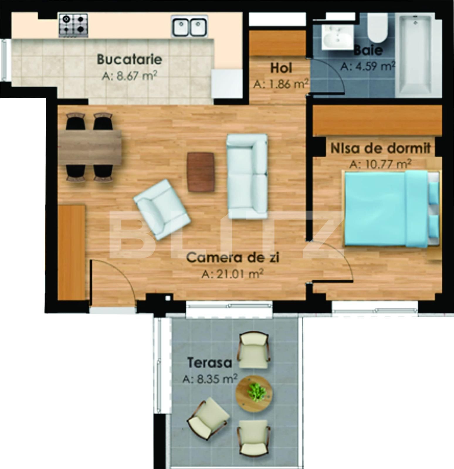 Apartament de vânzare 2 camere Central - 38520AV | BLITZ Cluj-Napoca | Poza3