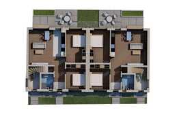 3 camere, 2 bai, incalzire in pardoseala, gradina 50 mp, parcare! 