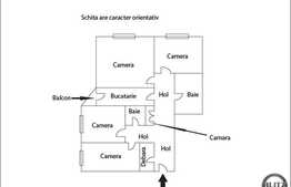70 mp utili in zona Mehedinti, 4 camere, etaj intermediar