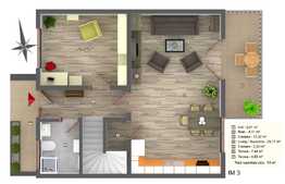 Triplex de vanzare, 113 mp, priveliste deosebita, incalzire in pardoseala, zona de case ! 