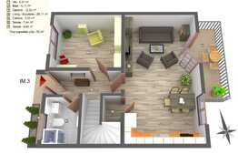 Triplex de vanzare, 113 mp, priveliste deosebita, incalzire in pardoseala, zona de case ! 