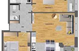 Oportunitate ! 3 camere, semifinisat, suprafata generoasa, zona Petrom