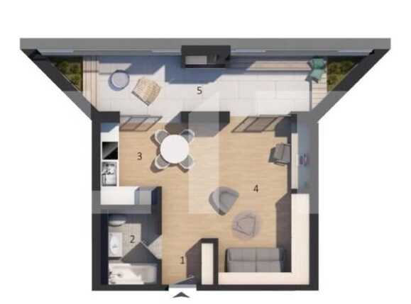 Garsonieră de vânzare Manastur - 38772AV | BLITZ Cluj-Napoca | Poza1