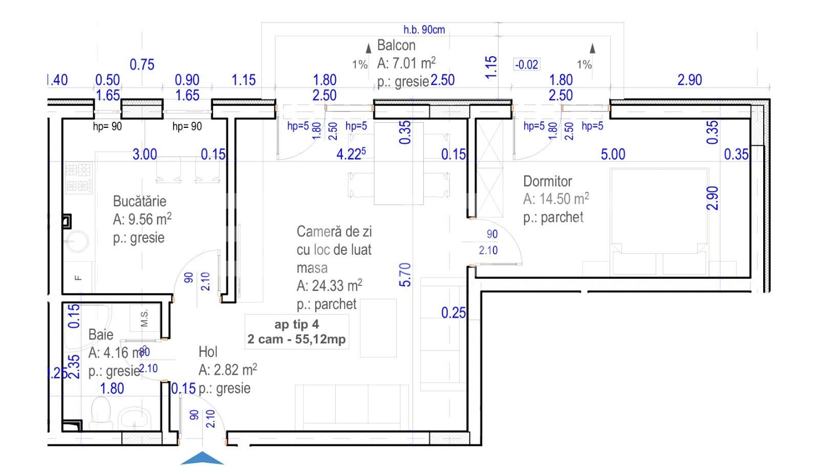 Apartament de vânzare 2 camere Baciu - 38785AV | BLITZ Cluj-Napoca | Poza4