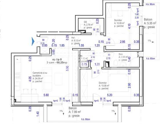 Apartament de vânzare 3 camere Baciu - 38786AV | BLITZ Cluj-Napoca | Poza4