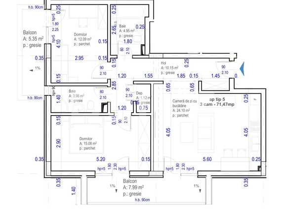Apartament de vânzare 3 camere Baciu - 38787AV | BLITZ Cluj-Napoca | Poza4
