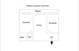 Apartament 2 camere, etaj intermediar, 48 mp utili, balcon 10 mp, zona Iulius Mall!