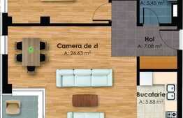 Apartament de vanzare, 62.41 mp, bloc nou, in zona Centrala!