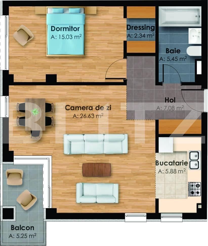 Apartament de vânzare 2 camere Central - 38811AV | BLITZ Cluj-Napoca | Poza4