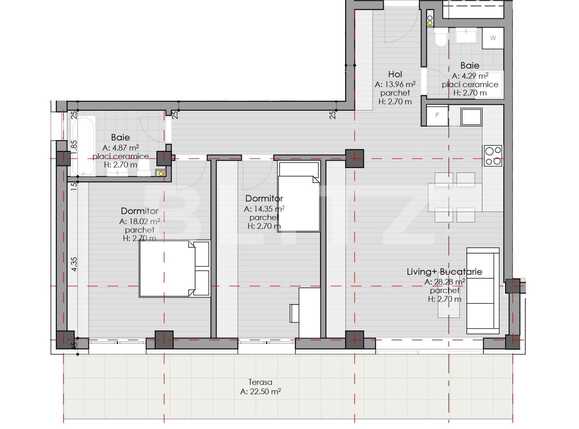 Apartament de vânzare 3 camere Borhanci - 38813AV | BLITZ Cluj-Napoca | Poza4