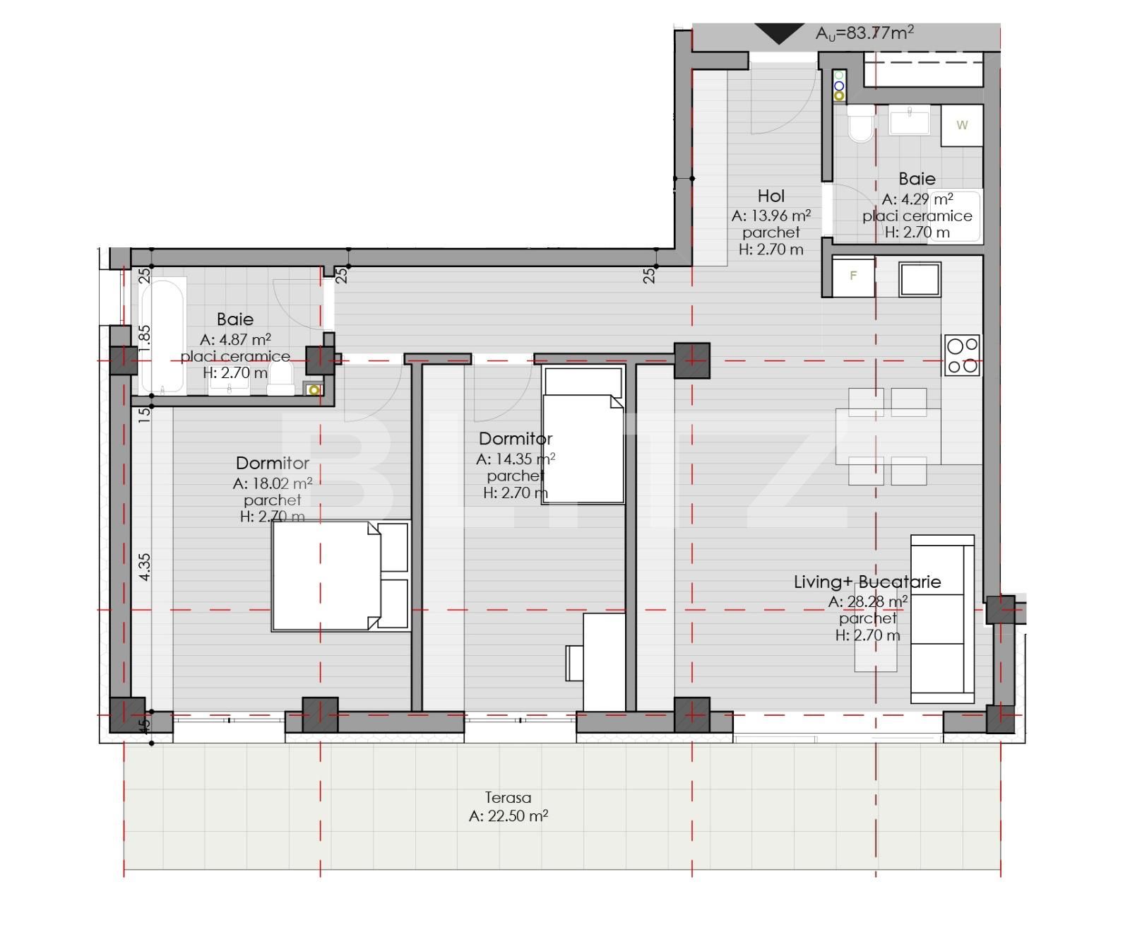 Apartament de vânzare 3 camere Borhanci - 38813AV | BLITZ Cluj-Napoca | Poza4