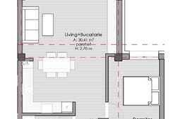 2 camere, 52.47 mp, semifinisat, terasa, zona strazii Calea Borhanci
