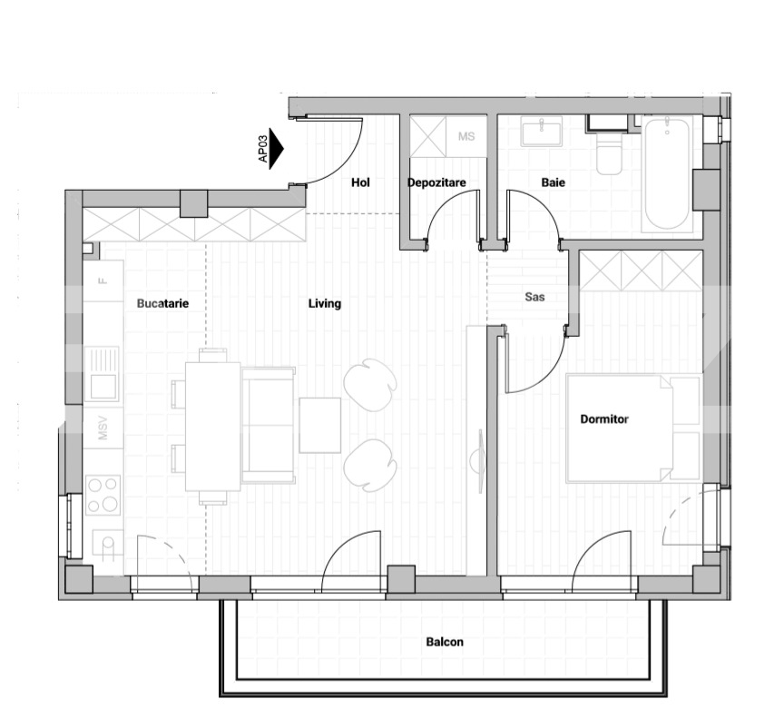 Apartament de vânzare 2 camere Semicentral - 38872AV | BLITZ Cluj-Napoca | Poza1