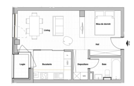 1 camera plus nisa de dormit, semifinisat, zona Piata Abator!