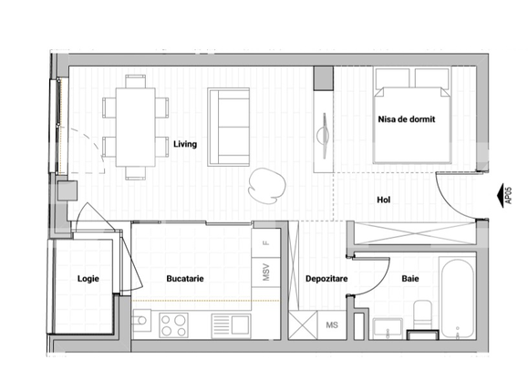 Garsonieră de vânzare Semicentral - 38876AV | BLITZ Cluj-Napoca | Poza1