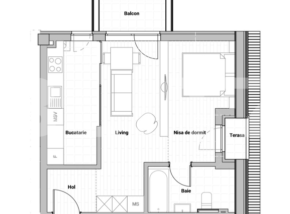 Garsonieră de vânzare Semicentral - 38879AV | BLITZ Cluj-Napoca | Poza1