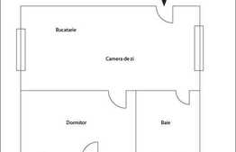 Apartament nou cu 2 camere, 51 mp, partial mobilat