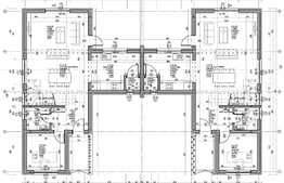 Casa cuplata, 120 mp utili, 530 mp teren, semifinisata, expunere sudica!!