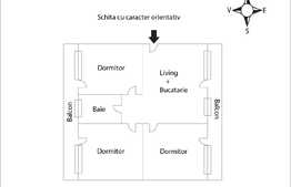 Apartament 4 camere, 78 mp utili, 22 mp terase, parcare, zona Colinei