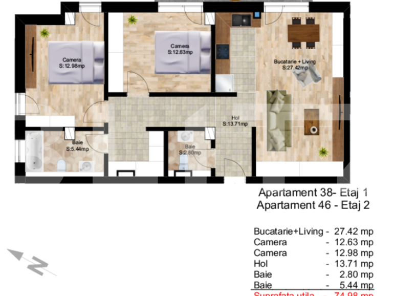 Apartament de vânzare 3 camere Central - 39313AV | BLITZ Cluj-Napoca | Poza1