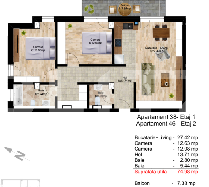 Apartament de vânzare 3 camere Central - 39313AV | BLITZ Cluj-Napoca | Poza1