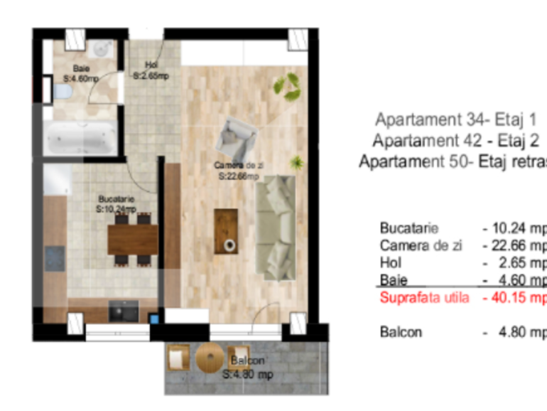 Garsonieră de vânzare Central - 39317AV | BLITZ Cluj-Napoca | Poza1