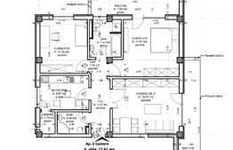 Apartament 3 camere, semifinisat, suprafata generoasa, zona strazii Buna Ziua