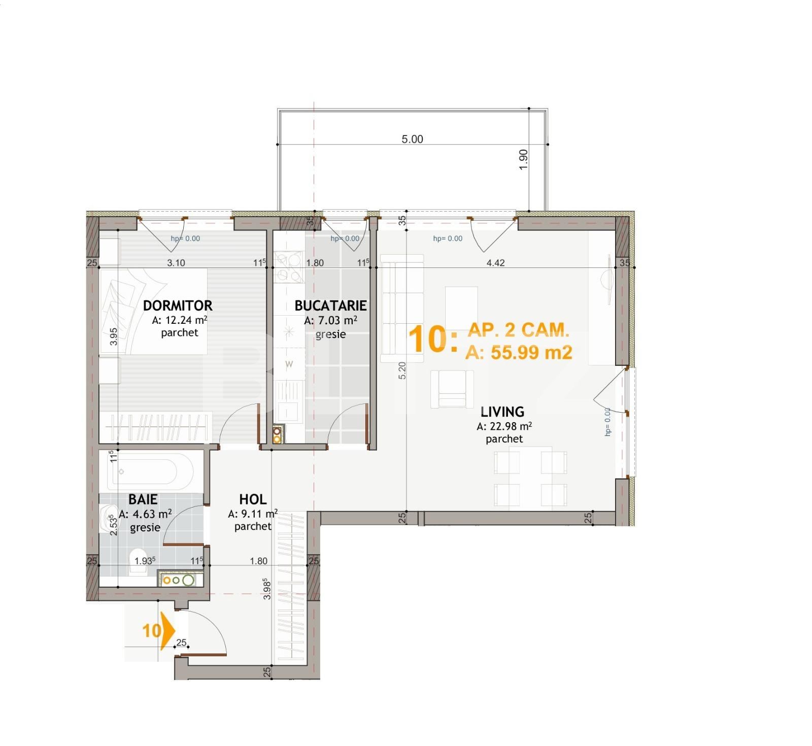 Apartament de vânzare 2 camere Gheorgheni - 39416AV | BLITZ Cluj-Napoca | Poza4