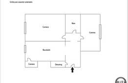 Vanzare apartament cu 2 camere, 54 mp, decomandat, zona linistita