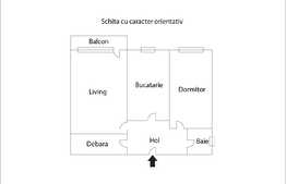 Apartament 2 camere, decomandat, 61mp!