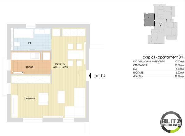 Garsonieră de vânzare Iris - 400AV | BLITZ Cluj-Napoca | Poza1