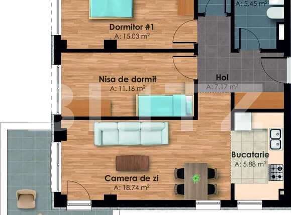 Apartament de vânzare 3 camere Central - 40783AV | BLITZ Cluj-Napoca | Poza2