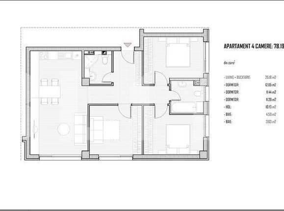 Apartament de vânzare 4 camere Baciu - 40932AV | BLITZ Cluj-Napoca | Poza2