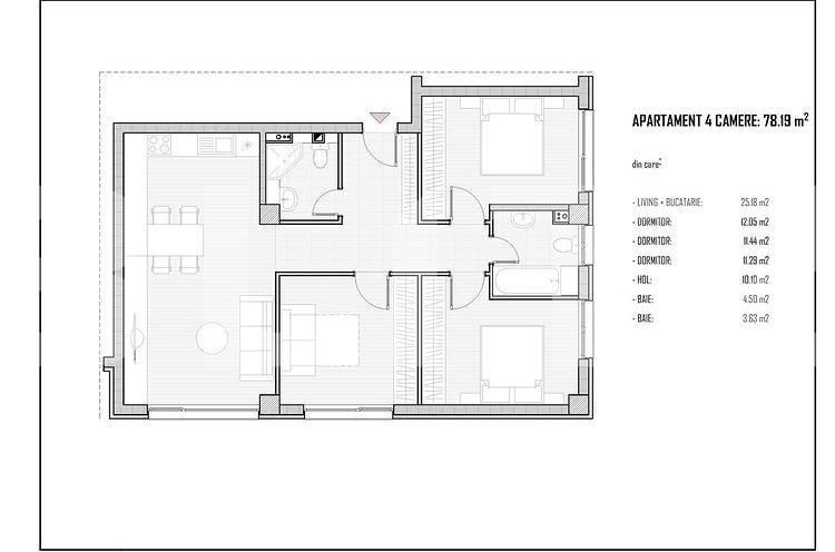 Apartament de vânzare 4 camere Baciu - 40932AV | BLITZ Cluj-Napoca | Poza2