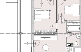 3 camere, 57.51 mp, terasa 39.22 mp, panorama, semifinisat, zona Petrom