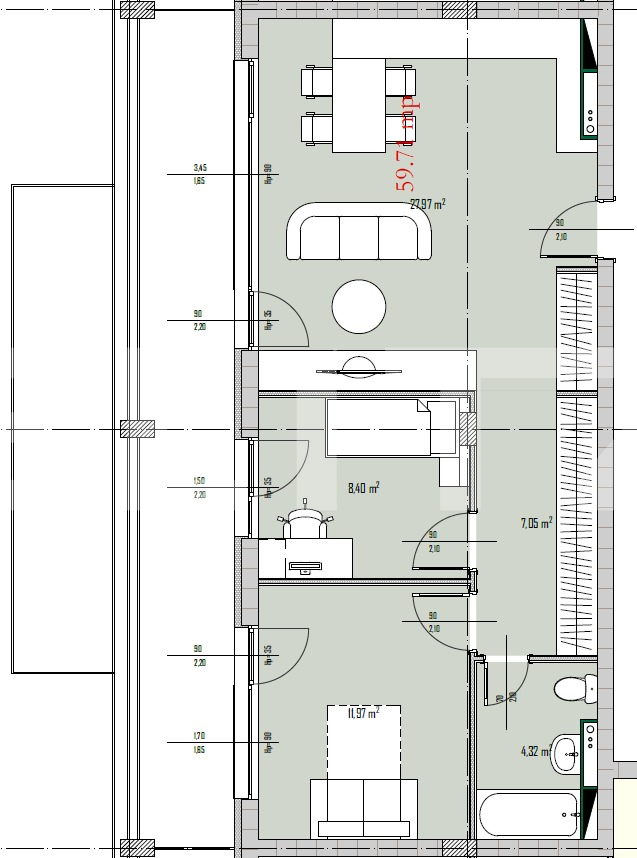 Apartament de vânzare 3 camere Baciu - 40955AV | BLITZ Cluj-Napoca | Poza2