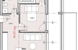 2 camere de tip penthouse, 40.85 mp + terasa 13.56 mp, panorama, semifinisat, zona Petrom
