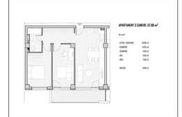 3 camere, etaj intermediar, 58 mp, semifinisat, zona Petrom