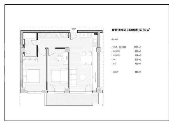 Apartament de vânzare 3 camere Baciu - 40969AV | BLITZ Cluj-Napoca | Poza2